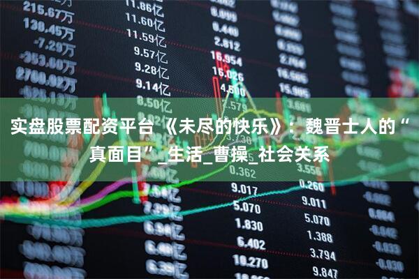 实盘股票配资平台 《未尽的快乐》：魏晋士人的“真面目”_生活_曹操_社会关系