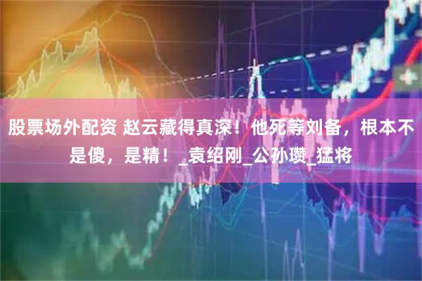 股票场外配资 赵云藏得真深！他死等刘备，根本不是傻，是精！_袁绍刚_公孙瓒_猛将